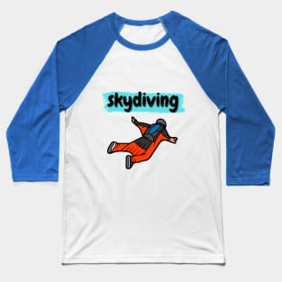 Skydiving Free Fall Baseball T-Shirt